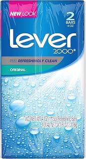 Lever 2000 Bar Soap, Original, 4 oz, 2 Bar