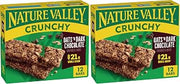 Nature Valley Crunchy Granola Bars, Oats 'n Dark Chocolate, 12 Bars, 8.94 OZ (6 Pouches) (Pack of 2)