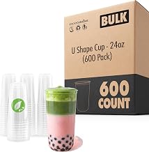 Stock Your Home 22 oz Clear Cold Cups 600 Pack Plastic Cups for Water, Beer and More, Stemless Design