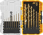 DEWALT Drill Bit Set, Titanium Nitride Coated, 14-Piece (DW1354)