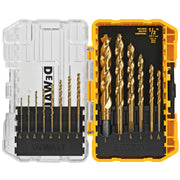 Drill Bit Set by DEWALT – DW1354, Titanium Nitride Coated, Yellow, Model DW1354