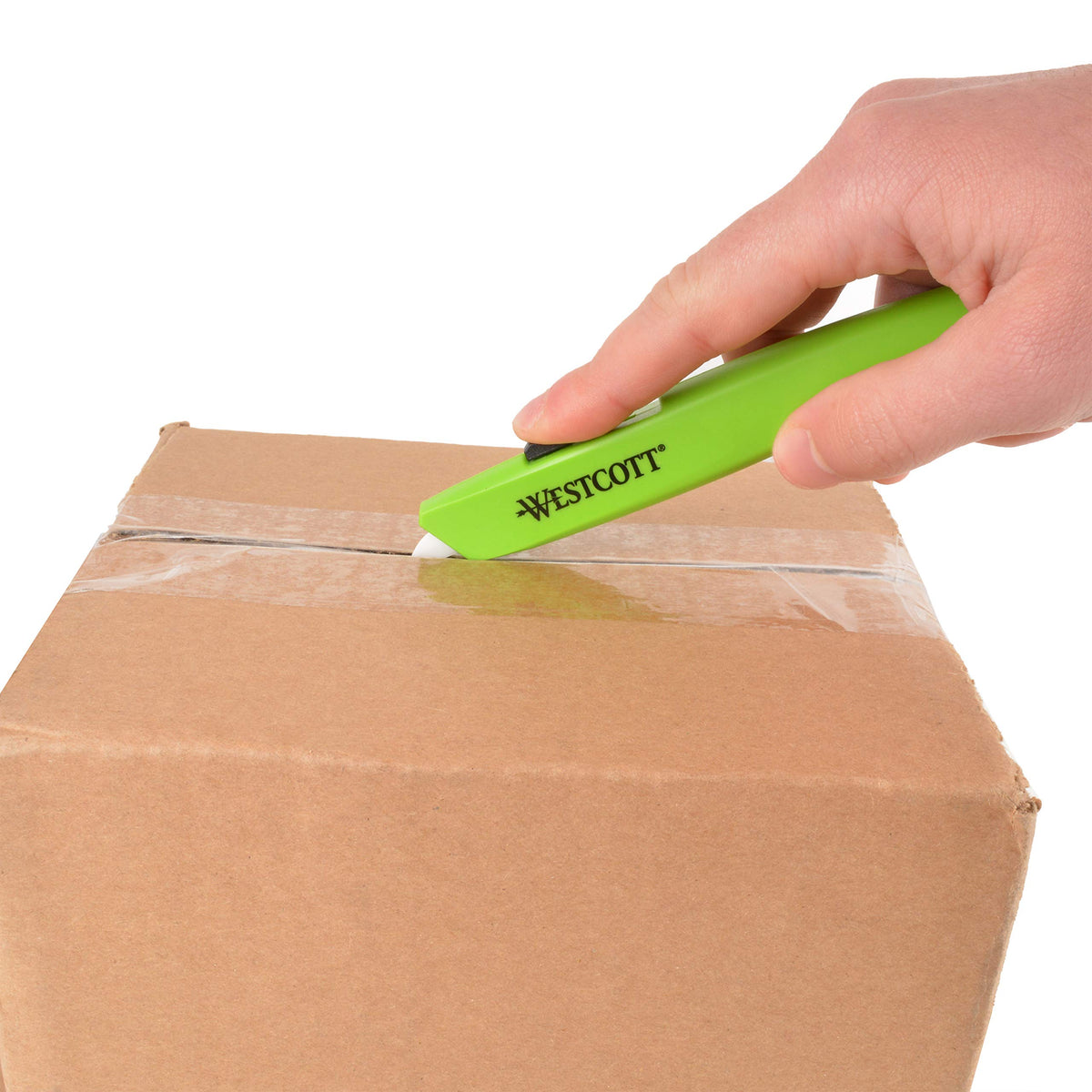 Full Size Safety Cutter Non Replaceable 100ct by Westcott – Single, Acrylonitrile Butadiene Styrene, Green, Model 17326