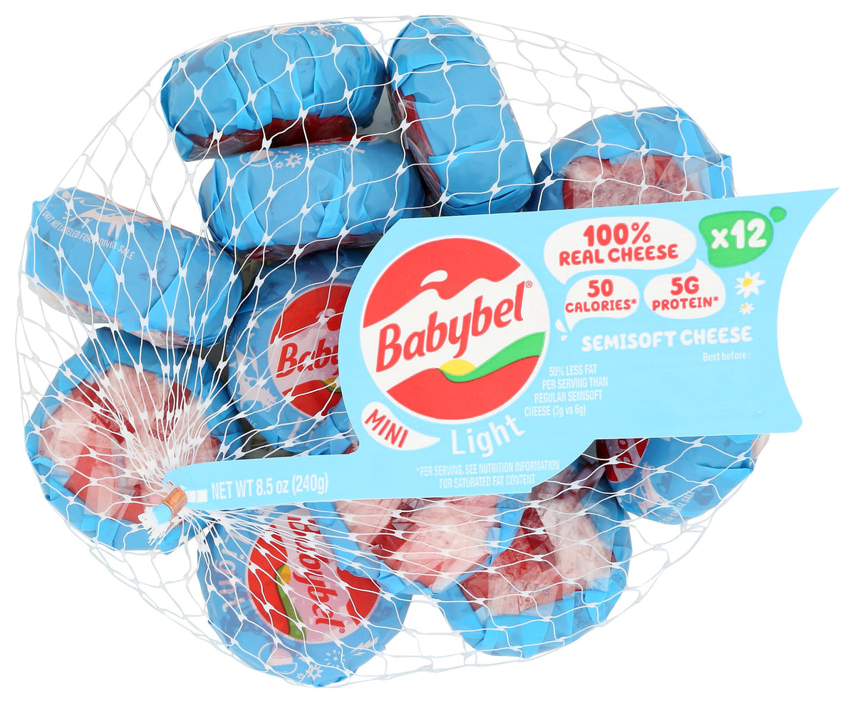 Mini Light Snack Cheese by Babybel – 8.5 Ounce (Pack of 1), Model 0041757018627