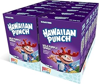 Hawaiian Punch Powder Drink Mix – Sugar Free & Delicious, Excellent source of Vitamin C (Wild Purple Smash, 96 Sticks)