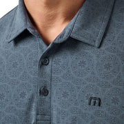 Men's Free Passage by TravisMathew – Large, polyester/cotton/elastane/nylon blend, Bering Sea, Model A40117