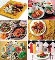 Melissa & Doug Multi-Ethnic Food Puzzle Set of 6, Multicolor