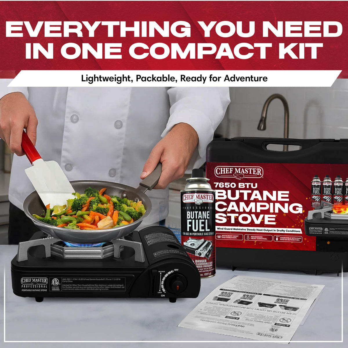Chef Master Stove Only / Black / 1 Camping Stoves