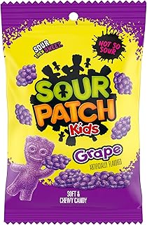 Sour Patch Kids Grape Soft & Chewy Candy, 8.02 oz