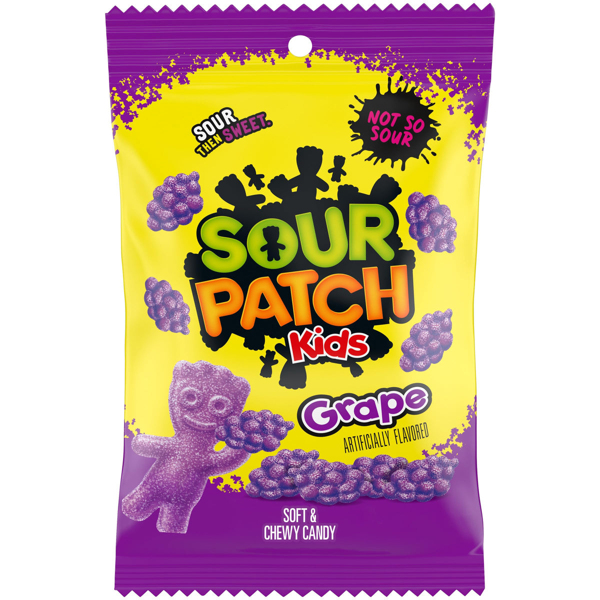 Grape Soft & Chewy Candy by Sour Patch Kids – 8 Ounce (Pack of 1), Model Sour Patch Grapes 143g