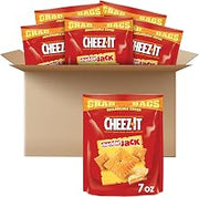 Cheez-It, Baked Snack Cheese Crackers, Cheddar Jack, 7oz (Pack of 6)