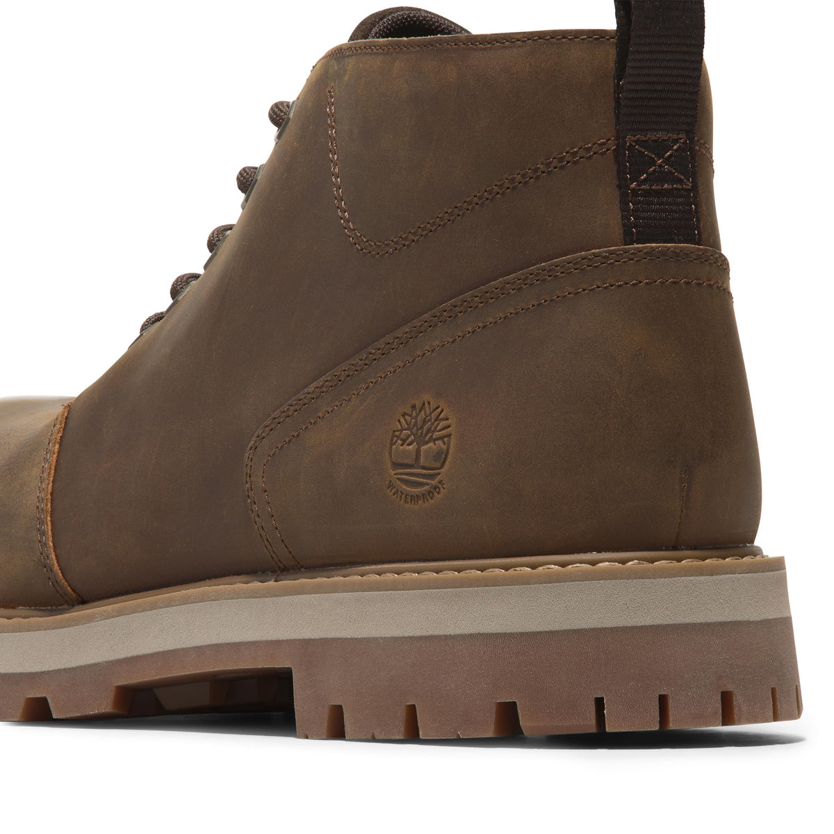 Men's Britton Road Mid Lace Up Waterproof Chukka Boot by Timberland – 10, Leather, Rust Full Grain, Model TB0A69TW