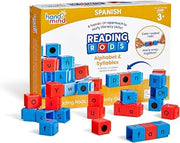 hand2mind Spanish Reading Rods Alphabet & Syllables, Word Building Activities, Alphabet Linking Cubes, Letter Blocks for Spelling, Learn Spanish for Kids, Spanish Classroom Must Haves