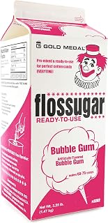 Gold Medal 3208 Bubble Gum Flossugar, 3.25 lb Carton