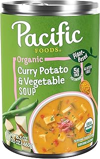 Pacific Foods Organic Curry Potato and Vegetable Soup, 16.3 oz Can