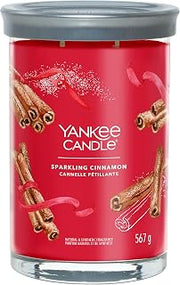 Yankee Candle Sparkling Cinnamon Large Tumbler Candle | Double Wick, Unique Scent Blend | Soy Wax Blend Long Burning Candle