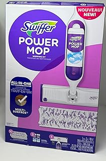 Swiffer PowerMop Multi-Surface Mop Kit (All-in-one Wet Cleaning System)