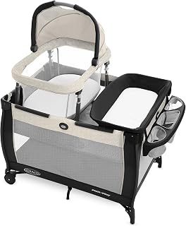 Graco Pack 'n Play Day2Dream Travel Bassinet Playard Features Portable Bassinet Diaper Changer and More (Lo, Lo)