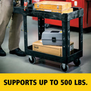 Rubbermaid Commercial Products Black / Small / 2-Shelf Utility Carts