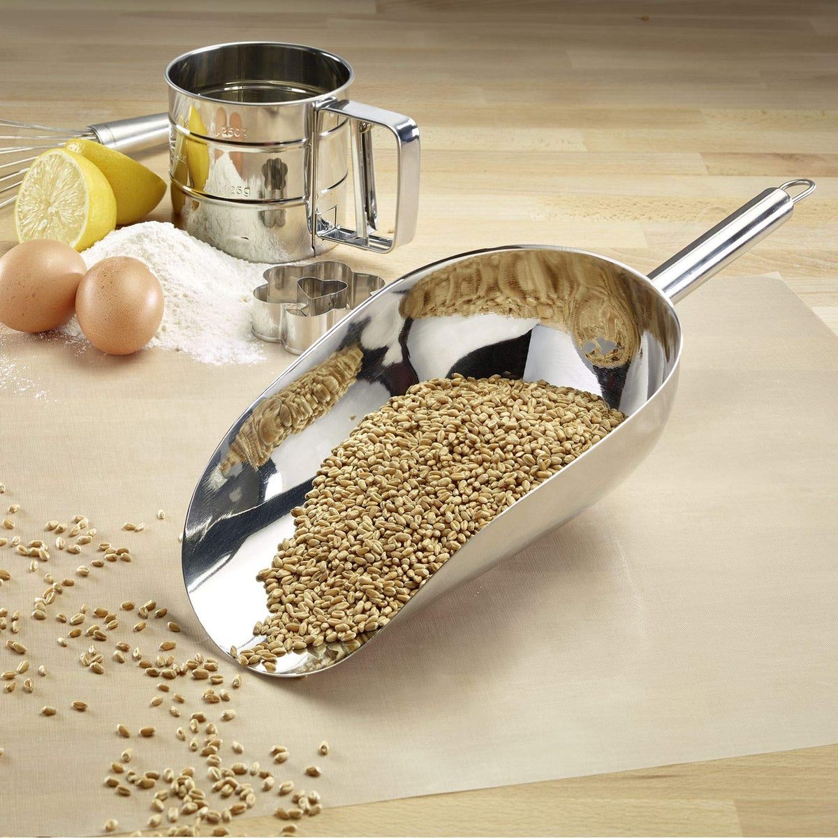 Halia Stainless Steel Shovel 1000 ml by Westmark – 1,000 ml, 1000 milliliters, Stainless Steel, Halia Stainless Steel Scoop 1000 Ml, Model 91082270