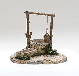 Fontanini by Roman Inc, Town Well, 5" Collection, Nativity Figure and Accessories, Hand Sculpted and Painted (7x8x6)
