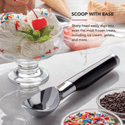 Classic Ice Cream Scoop by KitchenAid – One Size, 8.0 cubic_inches, Zinc, Black, Model KE117OHOBA