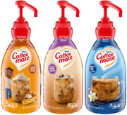 Coffee Mate Pumpkin Spice, Sweet Orig, French Vanilla / 50.7 Fl Oz (Pack of 3) / 3 Flavoring Syrup