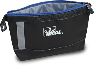 Ideal Industries Ideal Pro Series Stand Up Supply Zipper Pouch, 1680D Ballistic Material, Black, 12-1/2 in. x 7-1/2 in.