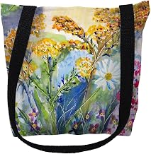 Betsy Drake Wild Flowers Medium Tote Bag 16x16