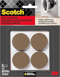 Scotch SP940 051141598079 Gripping Pads, 1.5', Brown, 8 Count