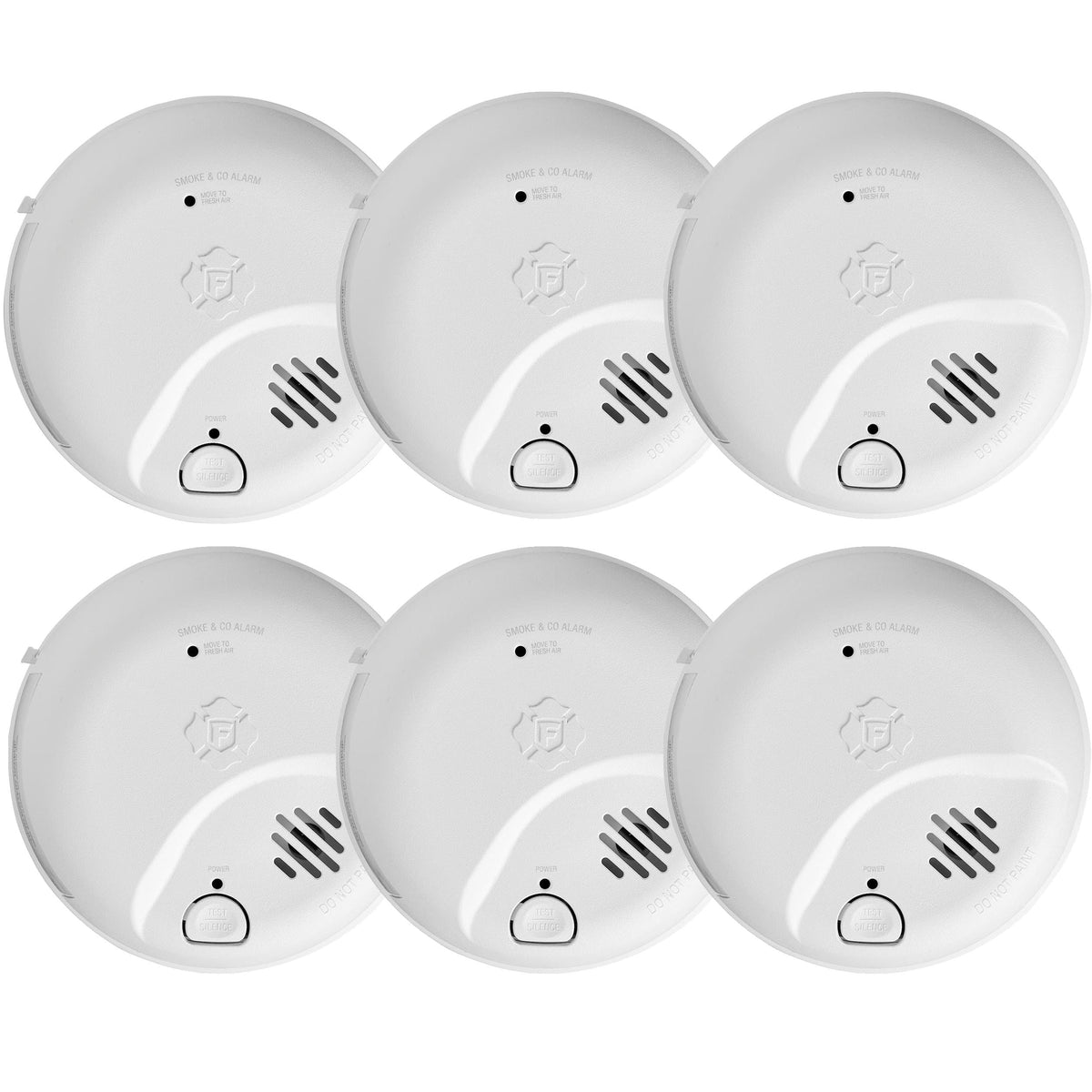 Hardwired Smoke and Carbon Monoxide Detector Combination Alarms with 10-Year Battery Backup by First Alert – Model SMICO105-AC (1046882)