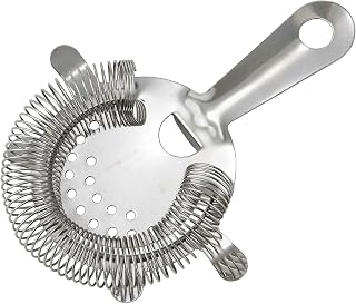 Winco Bar Stainless Steel Strainer, 4 Prongs | Bar, Cocktail, Foodservice