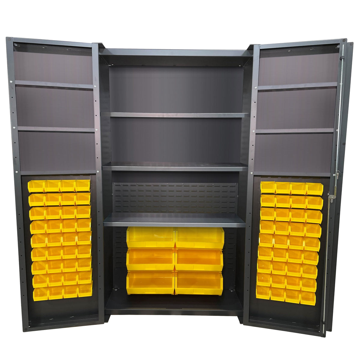 Valley Craft Steel Bin Storage Cabinet - 48" x 84"