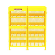Valley Craft Steel Gas Cylinder Cabinet, 71" High, Yellow - photo 2