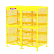 Valley Craft Steel Gas Cylinder Cabinet, 71" High, Yellow - photo 3