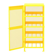 Valley Craft Steel Gas Cylinder Cabinet, 71" High, Yellow - photo 6