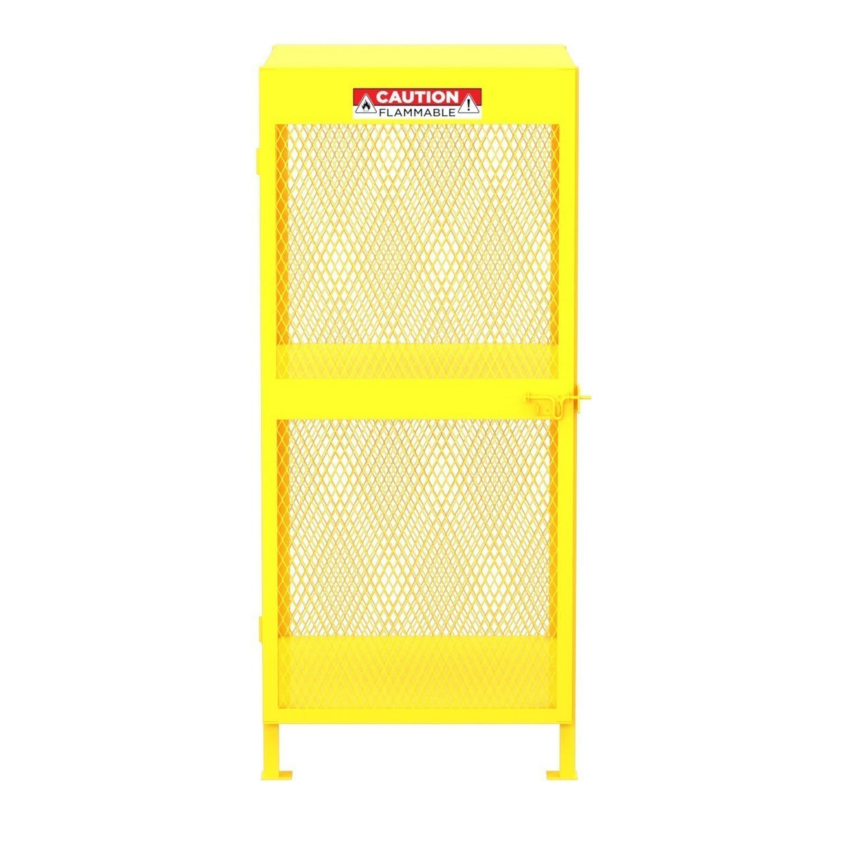 Valley Craft F89047 Steel Gas Cylinder Cabinet, 8 Gas Cylinders, Yellow - photo 2