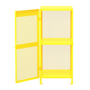 Valley Craft F89047 Steel Gas Cylinder Cabinet, 8 Gas Cylinders, Yellow - photo 3