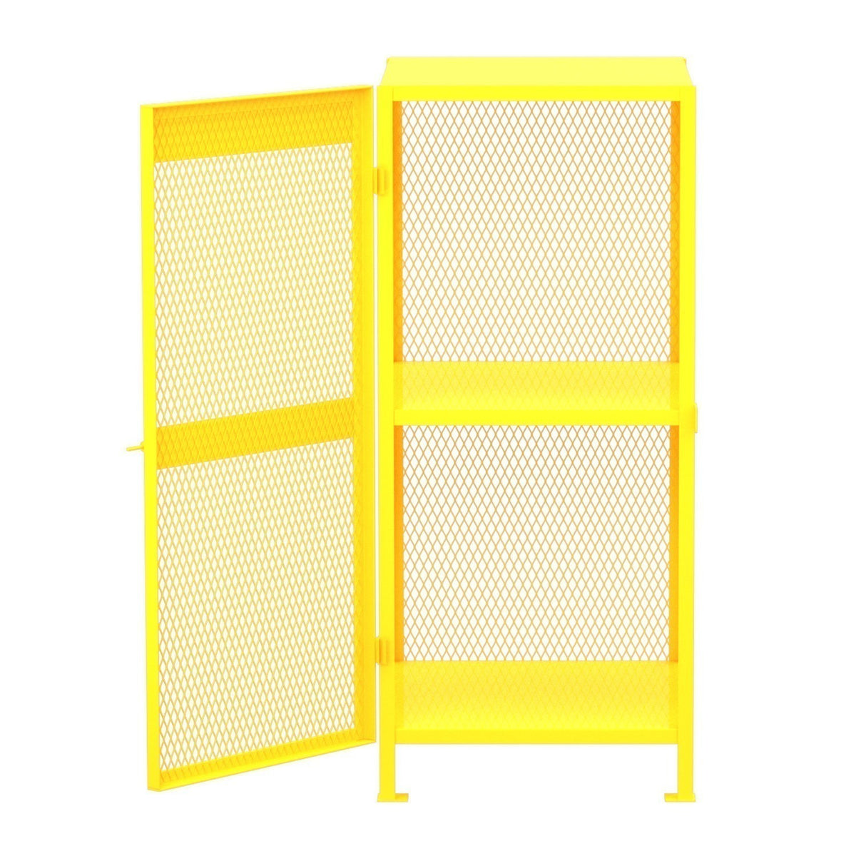 Valley Craft F89047 Steel Gas Cylinder Cabinet, 8 Gas Cylinders, Yellow - photo 3