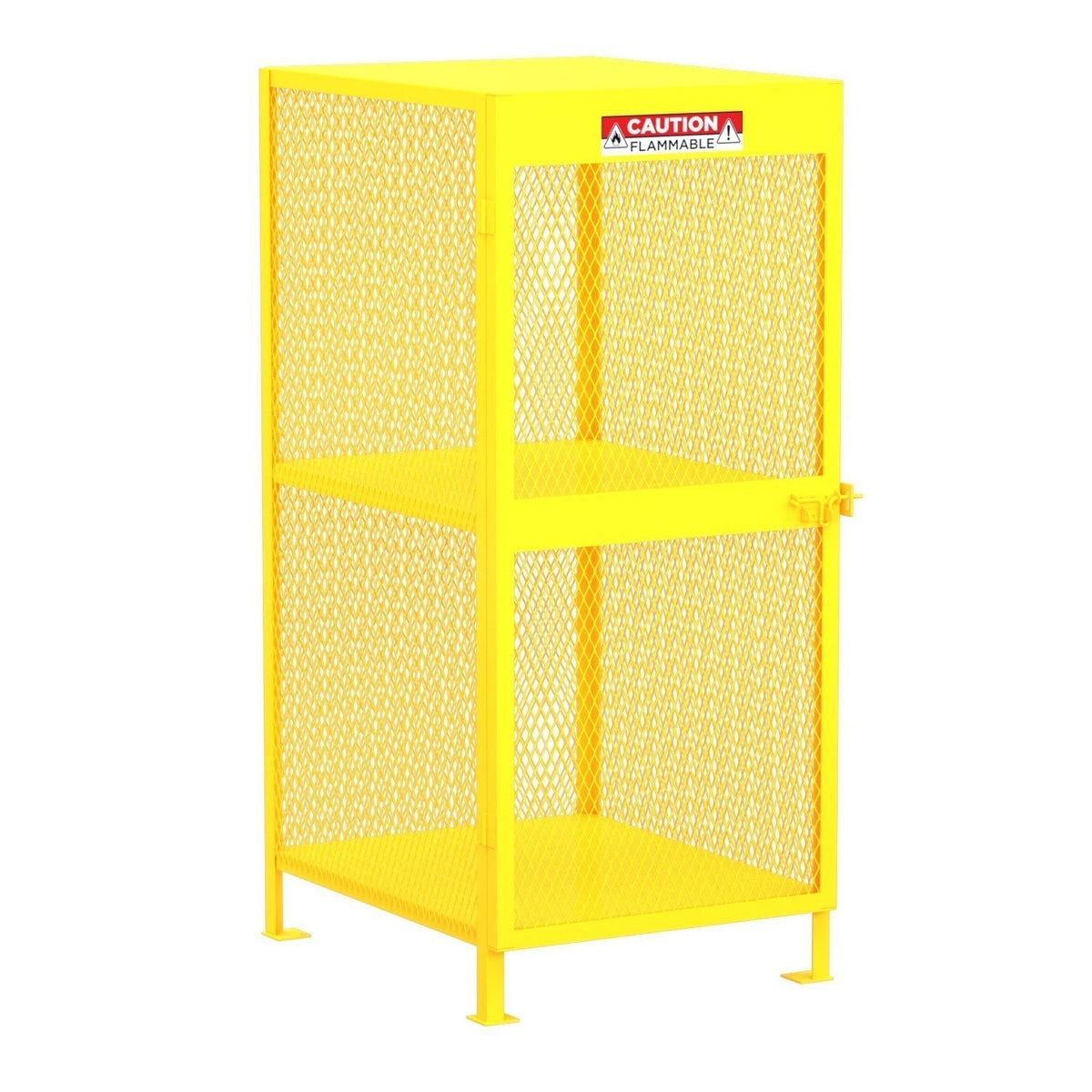 Valley Craft F89047 Steel Gas Cylinder Cabinet, 8 Gas Cylinders, Yellow - Default Title