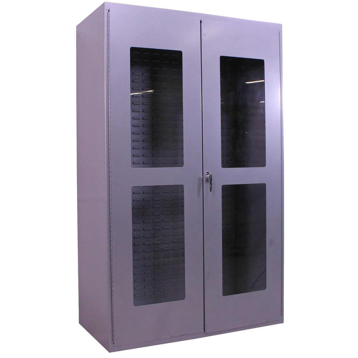 Valley Craft Steel Storage Cabinet, 78" High, Gray - 48"