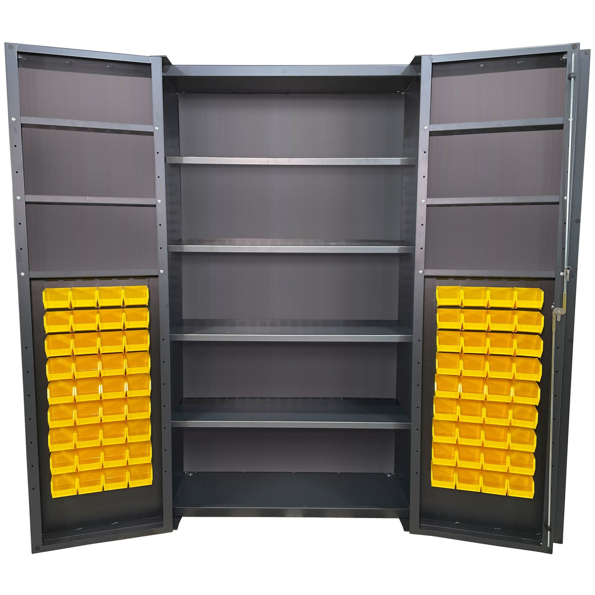 Valley Craft Steel Bin Storage Cabinet - 48" x 84"