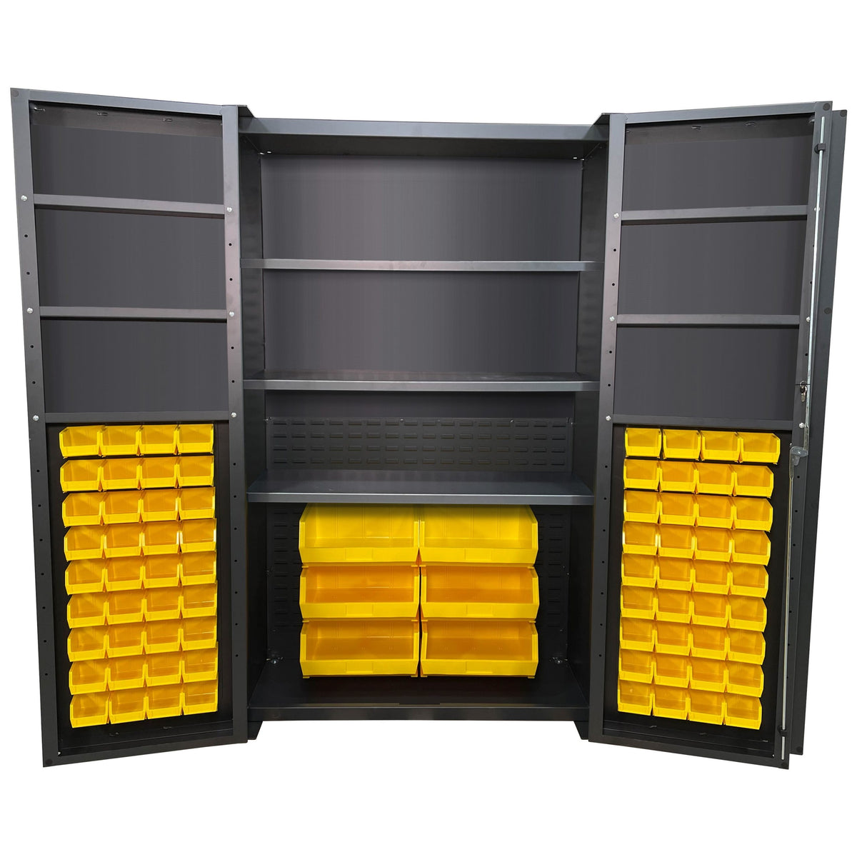 Valley Craft Steel Bin Storage Cabinet - 48" x 78"