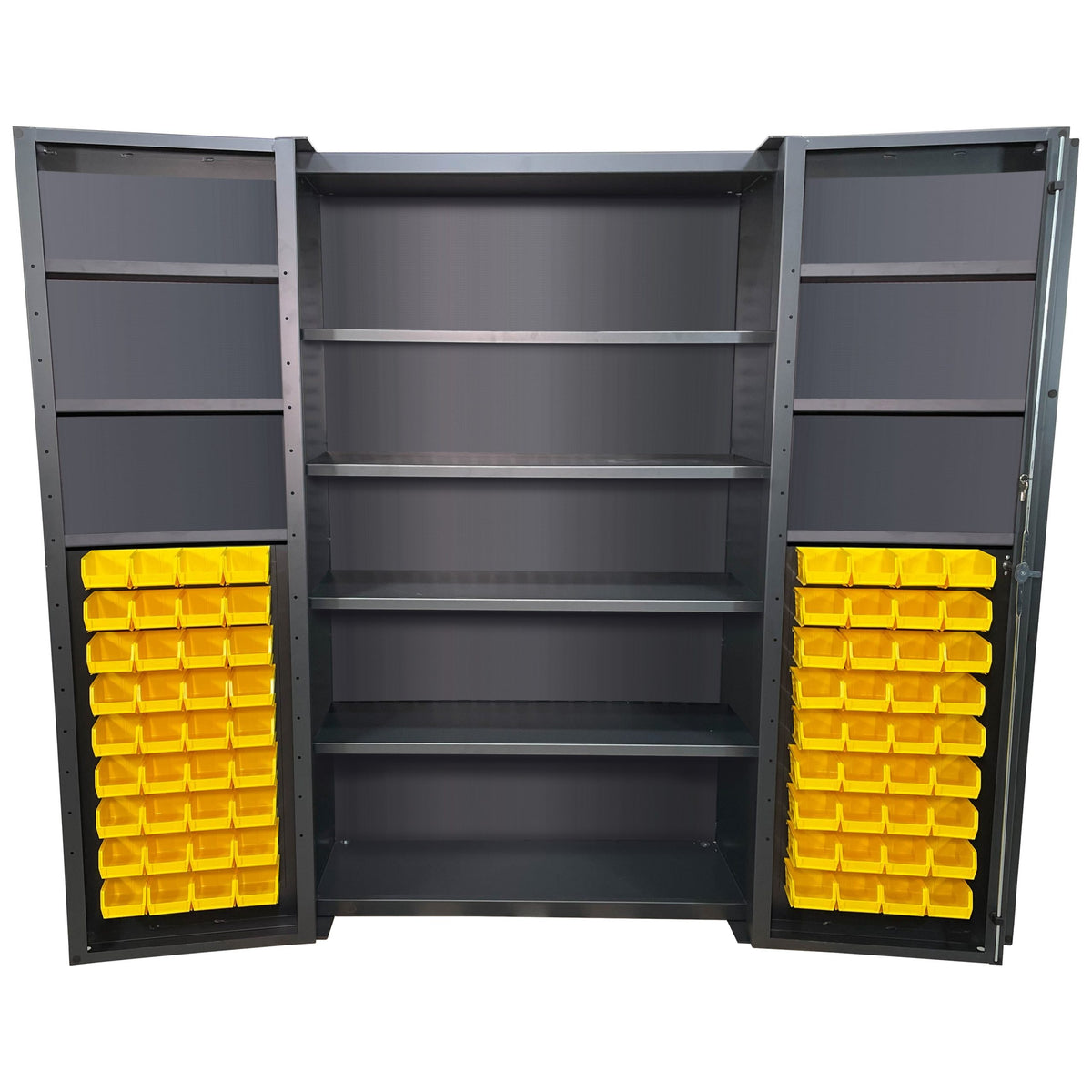 Valley Craft Steel Bin Storage Cabinet - 48" x 78"