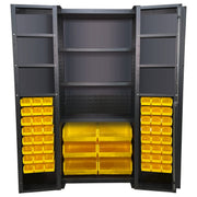 Valley Craft Steel Bin Storage Cabinet - 36" x 78"