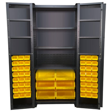 Valley Craft Steel Bin Storage Cabinet - 36" x 78"