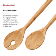 KitchenAid 2-Piece / 2-Piece Bamboo Salad Server Set / Bamboo Cooking Spoons