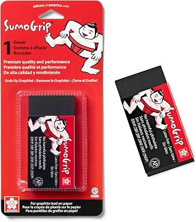 Sakura 50257 SumoGrip Premium Block Eraser 1Pc , White