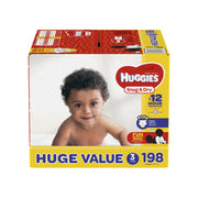 Snug & Dry Diapers by HUGGIES – Size 3, Yellow, Pack of 198, Model 10036000458210