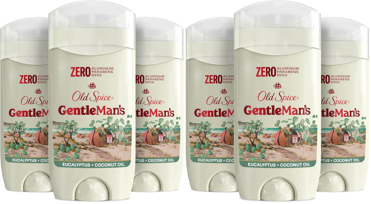 GentleMan's Aluminum Free Dry Feel Deodorant for Men by Old Spice – 3.0 Ounce (Pack of 6), Pack of 6, Model Deodorant5