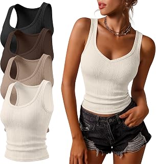4 Pack Women's Tank Tops